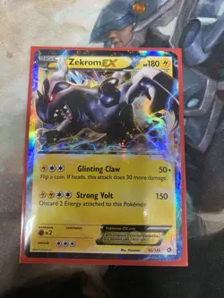 Pokemon TCG Card Basic Zekrom EX 52/113 Holo Legendary Treasures - Image 1