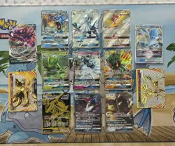 Pokemon Card Full Art Alt Art Fire Rayquaza Glaceon - Image 1