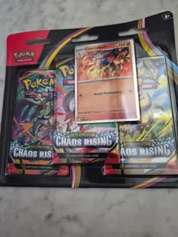 [Charmeleon] 3-Pack Blister Chaos Rising ME04 Pokemon TCG Ready To Ship - Image 1