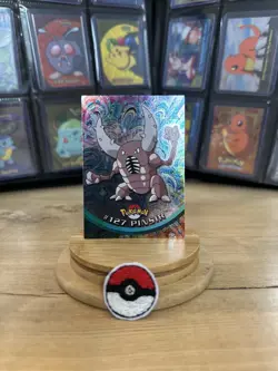 Pinsir #127 – Silver Foil Holo – Blue Logo – Pokemon Topps Series 3 - Image 1