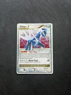 Pokemon TCG Dialga Lv x Dp17 Diamond & Pearl Black Star Promo LP - Image 1