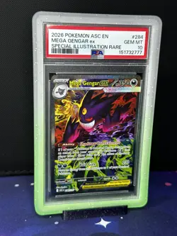 Pokemon 2026 Mega Gengar ex 284/217 SIR Ascended Heroes GEM MINT PSA 10 - Image 5