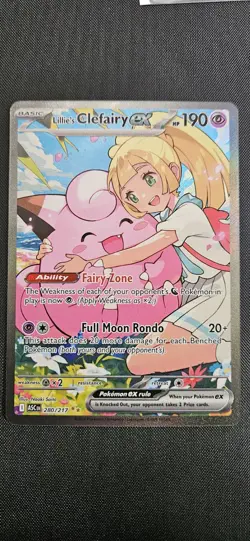 Lillie's Clefairy ex 280/217 Me: Ascended Heroes Holo Near Mint NM Pokemon TCG - Image 1