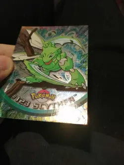 Carta Pokemon Topps Scyther #123 Silver Holo Foil Ita Excellent - Image 2