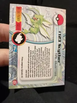Carta Pokemon Topps Scyther #123 Silver Holo Foil Ita Excellent - Image 3