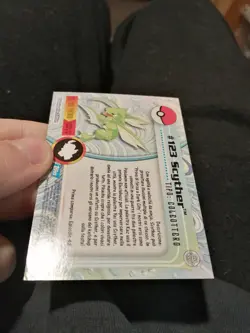 Carta Pokemon Topps Scyther #123 Silver Holo Foil Ita Excellent - Image 4