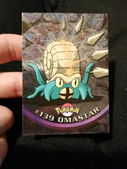 Carta Pokemon Topps Omastar #139 Silver Holo Foil Ita NM - Image 1