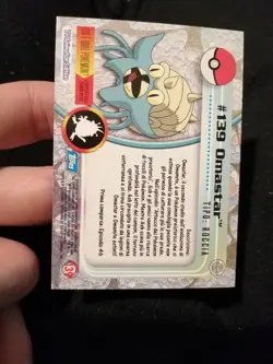Carta Pokemon Topps Omastar #139 Silver Holo Foil Ita NM - Image 2
