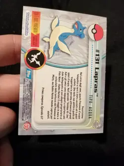 Carta Pokemon Topps Lapras #131 Silver Holo Foil Ita NM - Image 2