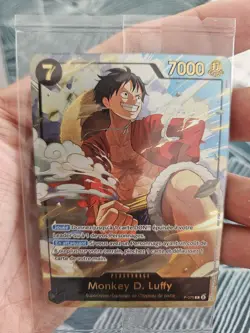 One Piece TCG Luffy P-075 Carte Promo Foil Scellee FR Exclusive Japan Expo 2025 - Image 1