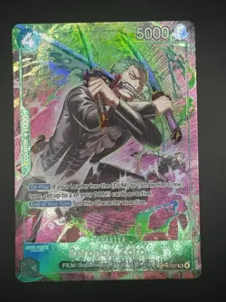 One Piece OP15 Roronoa Zoro OP13-037 TR Foil - (Treasure Rare) English Nm- Ex - Image 2