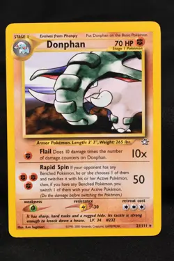 Donphan 21/111 LP+ Neo Genesis Regular Rare Unlimited Pokemon TCG Card - Image 1