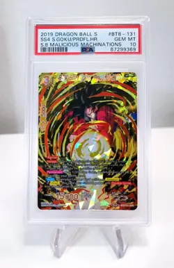 SS4 Son Goku Prideful Hero #BT8-131 PSA 10 Dragon Ball Card - Image 1