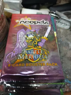 Neopets Battle For Meridell Trading Card Game TCG Booster Pack 8 Cards - Image 1