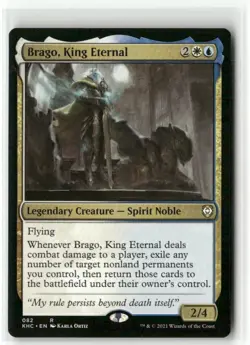 Brago, King Eternal Commander Kaldheim MTG NM - Image 1