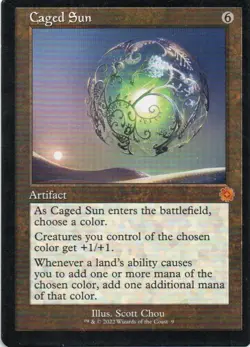 MTG: The Brothers' War: Retro Frame Artifacts: Caged Sun: LP Condition - Image 1