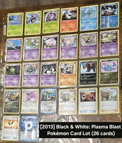 2013 BW Plasma Blast Pokemon Card Lot - 26 Cards (Holos and Rares!) - Image 1
