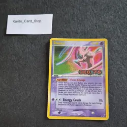 Pokemon Deoxys EX Reverse Holo Stamped Card 17/107 EX Deoxys LP/NM - Image 1