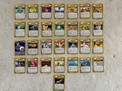 29x JAPANESE POKEMON OLD BACK TRAINER & ENERGY LOT NEO GENESIS TEAM ROCKET GYM F - Image 1