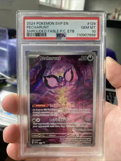 Pecharunt (Pokemon Center Exclusive Promo) - SVP129 - Shrouded Fable - PSA 10 - Image 1