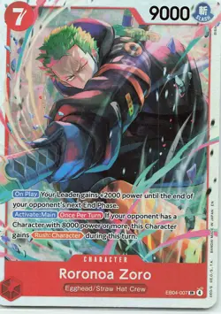 ONE PIECE Roronoa Zoro () #EB04-007 Foil Adventure on Kami's Island NM - Image 1