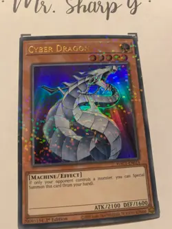 CYBER DRAGON - 1st EDITION HAC1-EN014 ENGLISH YuGi-Oh! CARD ULTRA RARE HOLO - Image 4