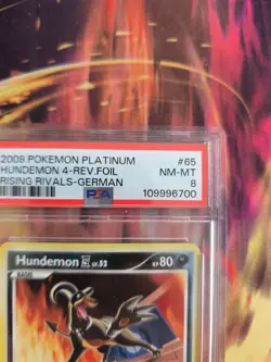 Pokemon Card Houndoom JU LV. 52 Reverse Holo Rising Rivals 2009 Deutsch PSA 8 - Image 4