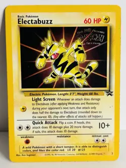 Electabuzz Black Star Promo 2 WB Movie Promo Pokemon Card- 1 - Image 1