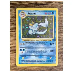 Aquana Jungle Holo Deutsch Swirl LP/NM Vintage Pokemon Karte - Image 1