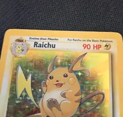 2000 Pokemon Card Carte 1ST Edition Fossil Raichu Holo 14/62 Vintage! :) - Image 3