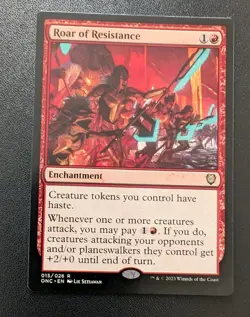 MTG Phyrexia: All will be One Commander Rare ROAR OF RESISTANCE NM - Image 1