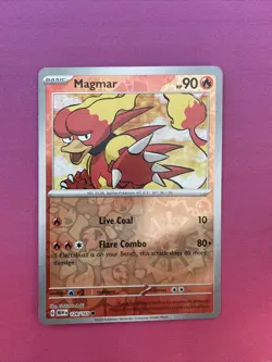 Pokemon Card Magmar Scarlet & Violet 151 Reverse Holo 126/165 Near Mint - Image 1