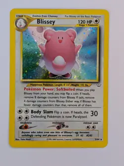 Pokemon Blissey Holo Neo Revelation #2/64 MP TCG - Image 1