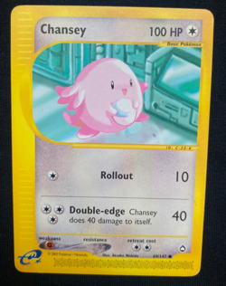 Pokemon TCG Chansey Aquapolis 69/147 Regular (LP/MP) - Image 1