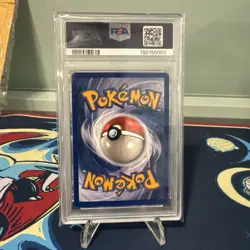 1999 POKEMON FOSSIL #4 DRAGONITE-HOLO PSA 8 - Image 2