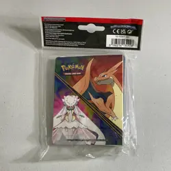 Pokemon TCG Mini Portfolio w/ Mega Charizard X & Mega Gengar - Holds 60 Cards! - Image 2