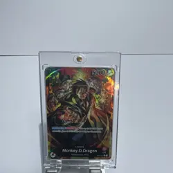 Bandai One Piece CCG OP07 OP07-001 Monkey D. Dragon Leader Alt Art Foil 5000 - Image 1