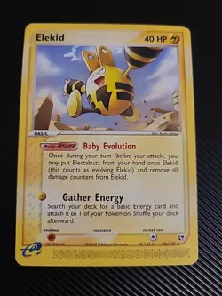 Elekid - 36/100 - Pokemon Ex Sandstorm Non-Holo Card LP - Image 1