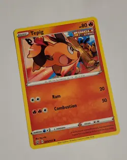 Pokemon Tepig 023/163 Battle Styles Common Single Strike Basic TCG Card 2021 - Image 1