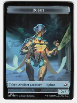 ROBOT // MUNITIONS DOUBLE-SIDED TOKEN FOIL - MTG - Santanna NM/M - Image 2