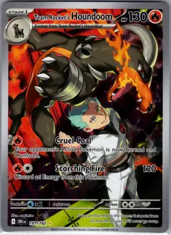Team Rocket's Houndoom 191/182 SV10: Destined Rivals - Pokemon Card - NM - Image 1