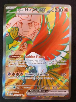 Ethan's Ho-Oh EX 209/182 S&V Destined Rivals Ultra Rare Full Art Pokemon TCG NM - Image 1