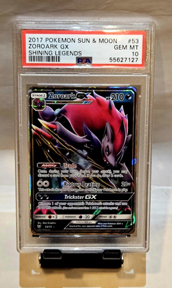 2017 Pokemon Sun & Moon Zoroark GX Shining Legends # 53 PSA 10 Gem Mint Low Pop - Image 1