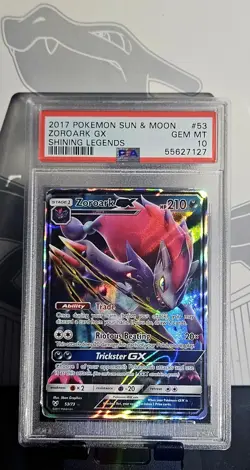2017 Pokemon Sun & Moon Zoroark GX Shining Legends # 53 PSA 10 Gem Mint Low Pop - Image 4