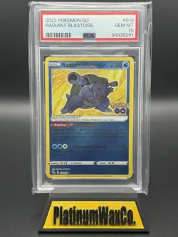 2022 POKEMON GO RADIANT BLASTOISE #018 PSA 10 - Image 1