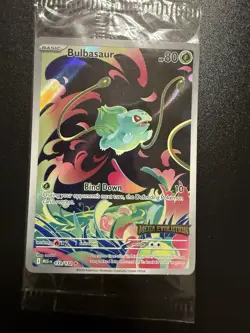 Pokemon TCG Bulbasaur Promo Mega Evolution Stamp 133/132 Sealed - Image 1
