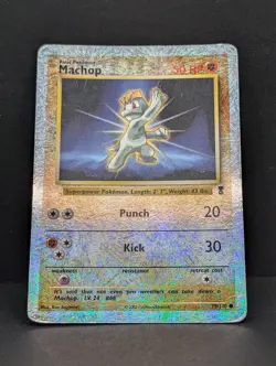 Machop 79/110 Legendary Collection Reverse Holo Rare Pokemon TCG Nintendo MP+ - Image 3