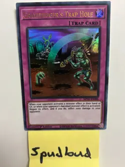 Gravedigger's Trap Hole Ultra Rare MP21-EN086 NM 1st Ed Yu-Gi-Oh! - Image 1