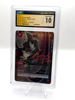 CGC GEM MINT 10 Dallas Reid Union Arena Black Clover Asta UE08BT/BCV-1-075 SR* - Image 1