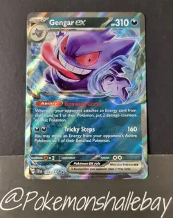 Gengar ex 104/162 - Temporal Forces *NM* Holo Double Rare Pokemon Card - Image 1